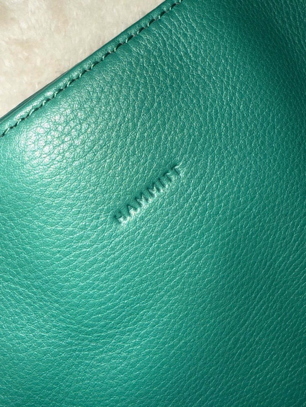 NWOT Hammitt Verdant Green Pebbled Leather Large Andersen Shoulder Tote Bag 2022 - Picture 11 of 17